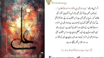 Urdu – شیخ سَیَّد نورجان مِیراَحمَدِی نَقشبَندِی (ق) کی سنہری