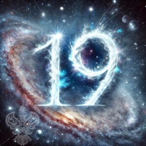 Number 19 on a universal background