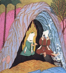 Abu_Bakr_and_Muhammad_in Cave of Thaur_(Siyer-i-Nebi_1595_n.Chr.)1