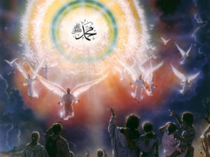 Sun of Muhammad (s), angels moving around Prophet (s)
