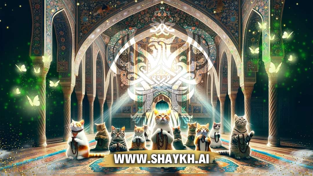 Group of cats engaging in zikr