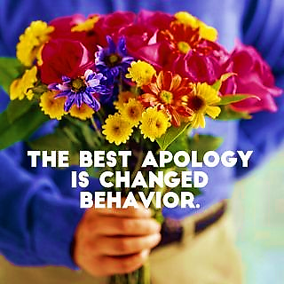 Change Behavior Apologize Apology Sorry