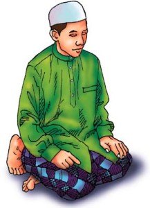 Salah, Salat, sitting positon, attahiyat - Dal
