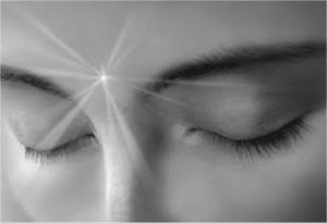 Eyes with Light on forehead - Unity Conciousness