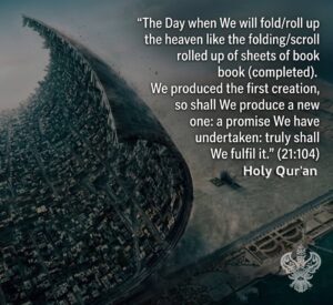 Holy Qur'an verse 21:104, folding time and space
