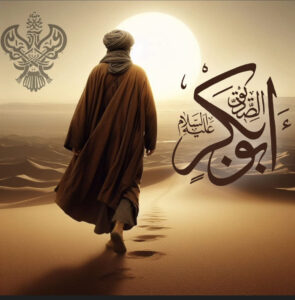 Sufi student follows Sayyidina Abu Bakr as Siddiq (as) as an example