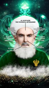 Grandshaykh Abdullah al Faiz ad Daghestani with 7 holy openings on face