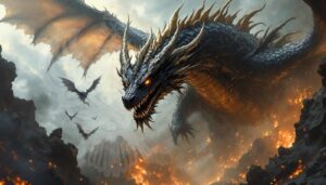 Dragon guarding Hell.