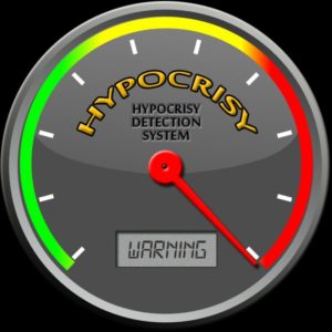 Hypocrisy Meter Red