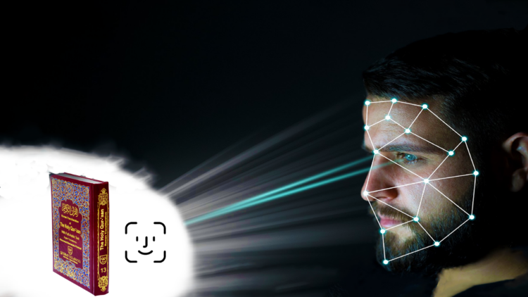 man, quran, face ID, scan