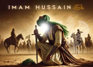 Imam Hussain (as) looking down during Karbala