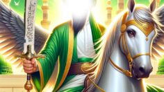 Sayyidina Imam Ali (as) carries the zulfiqar
