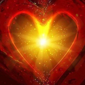 Light emanating from heart