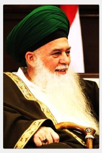 Shaykh MSH like a King, with ring and Asa, stick