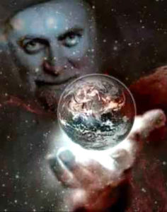 Mawlana Shaykh Nazim holding earth
