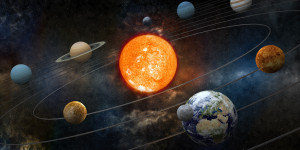 Planets orbit the sun- close up
