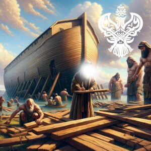 Sayyidina Nuh (as) ark being built