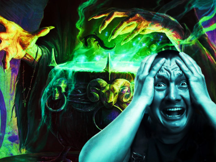 Scared man black magic