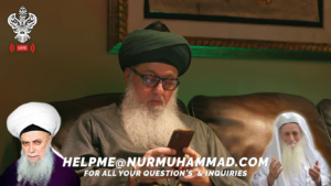 Shaykh Nurjan reading comments live broadcast, Helpme@nurmuhammad.com