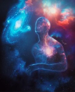 Soul in space-the soul-ruh-spiritual body-space -galaxy-senses opening