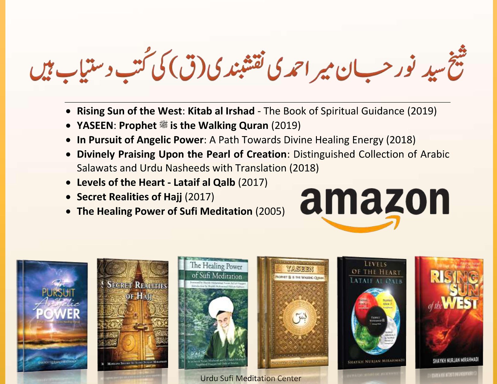 Books authored by Shaykh Sayed Nurjan Mirahmadi Naqshbandi (Q)| Get Your Copy To...