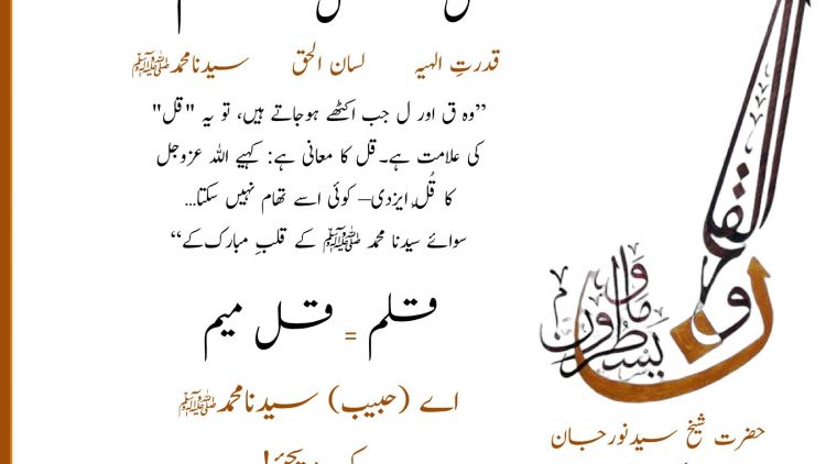 Urdu – Divinely Pen – Qaf and Qalam ق –قرآن