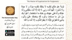 Urdu – Sayyidul Isteghfar| The Master of Supplications | ترجمعہ