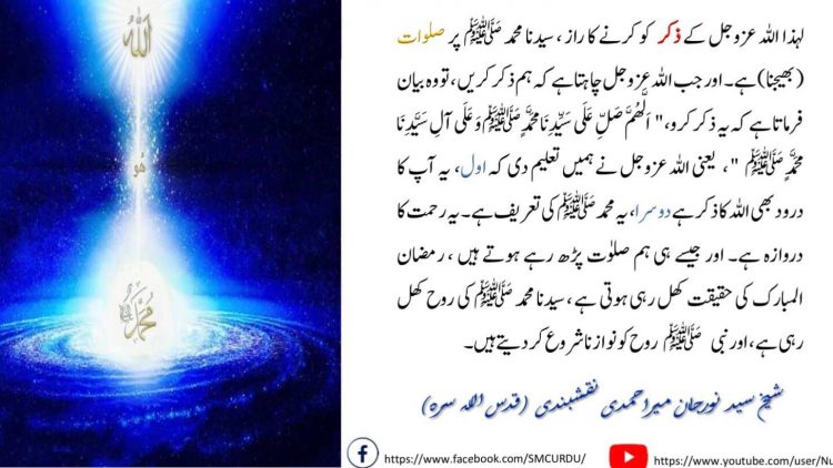 Urdu – اَلَّھُمَّ صَلِّ عَلَی سَیَّدِنَا محَمَّدٍ ﷺ وَعَلَی آلِ