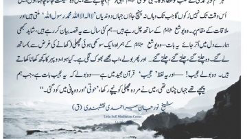 Urdu – “Every knowledge will be bestowed to the heart