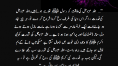 Urdu – …”الله عزوجل کی طاقت کو رسول ﷺ تھامے