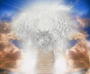 Circle of Zikr - angels in sky, praising, world of light