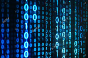 binary code,one and zero,blue one and zero