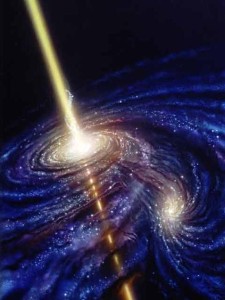 black-hole - light pole in the center - Pulsar, Neutron Star