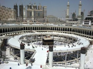Busy kabbah, bridges around kaabah, tawwaf, Mecca, Makkah