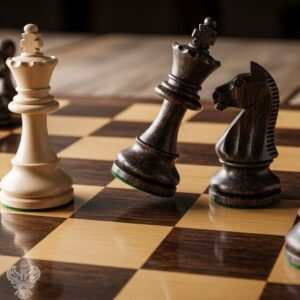 King falling to checkmate in chess