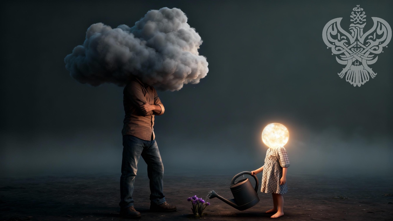child parent negative and positive energy_AI