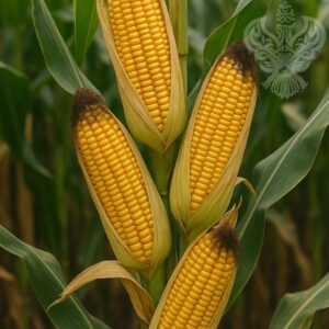 Ears of corn on a stalk