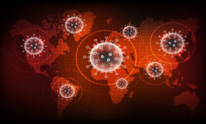 coronavirus-infection-world-map-white plague, feature image