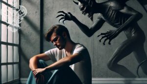demon on person, negative energy