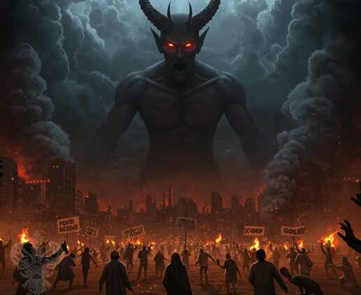 demon-watching-over-crowd-destruction