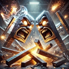 Angry rods of iron