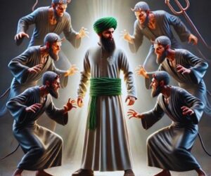 Demons attacking from all directions