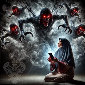 Demons emerge from phone