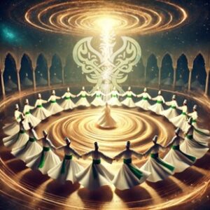 Dervishes enjoined in majlis circle
