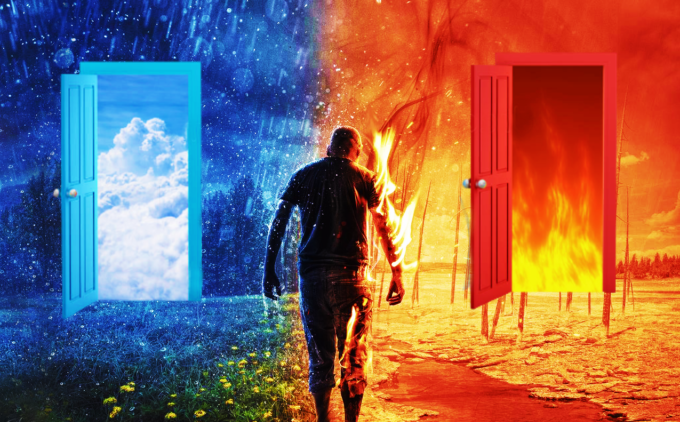 door to heaven or hell