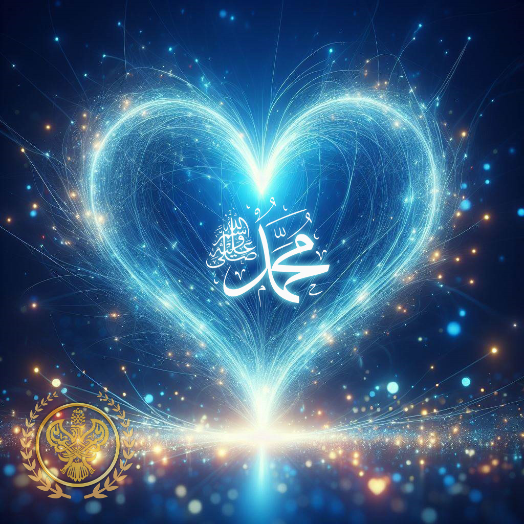 Muhammadan electrifying blue heart is the universal wifi