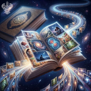 images show our existence as a series of pages in a book