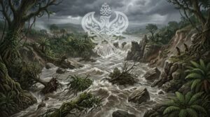 Floods causing ruin and destruction