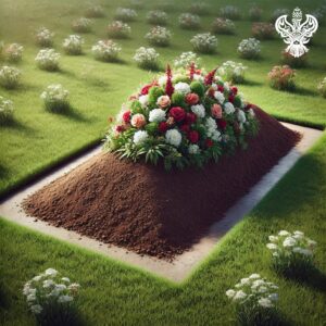 flowers on grave-AI