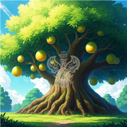 Fruit tree holding fruit